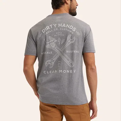 Troll Co. Troll Men's Charcoal Gray Twisting Wrenches Logo T-shirt