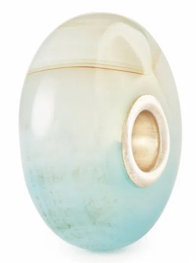 Trollbeads Women's Agate Glass Bead Charm In Turquoise In Green