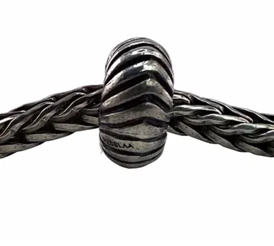 Trollbeads Women's Angles Tip Bead In Silver In Orange