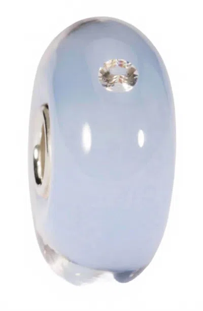 Trollbeads Women's Baby Boy Glass Bead Charm In Silver In Metallic