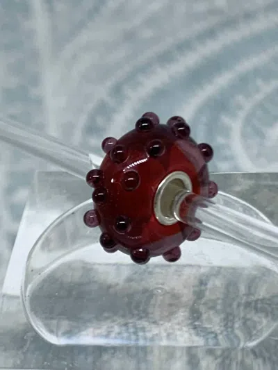 Trollbeads Women's Berries Glass Bead Charm In Red In White