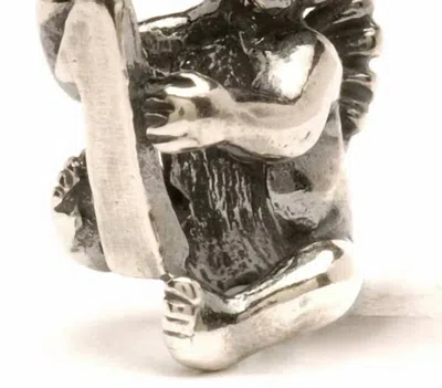 Trollbeads Women's Cherub Bead Charm In Silver In Black
