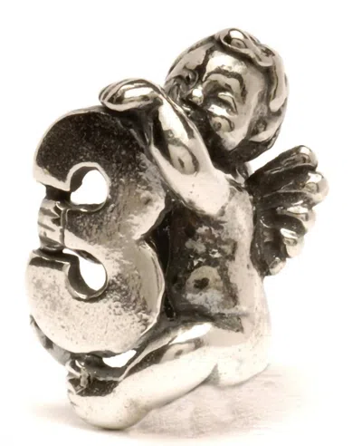 Trollbeads Women's Cherub Three Bead Charm In Silver In Metallic