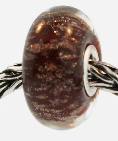 Trollbeads Women's Desert Glass Bead Charm In Brown