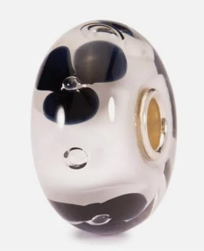 Trollbeads Women's Fashion Flower Glass Bead Charm In Silver In Metallic