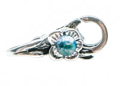 Trollbeads Women's Flower Dichroic Lock Clasp In Silver