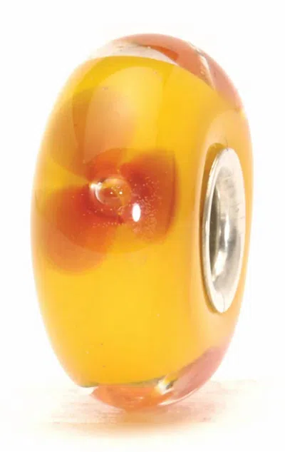 Trollbeads Women's Flower Glass Bead Charms In Orange In Multi