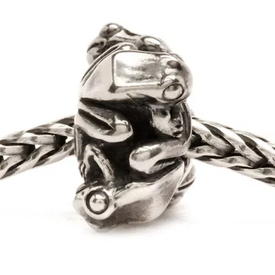 Trollbeads Women's Four Frogs Big Bead Charm In Silver In Multi