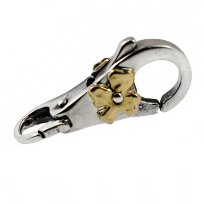 Trollbeads Women's Golden Flower Lock Clasp In Gold/ Silver In White