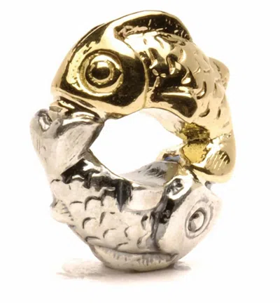 Trollbeads Women's Happy Fish Bead Charm In Gold/ Silver