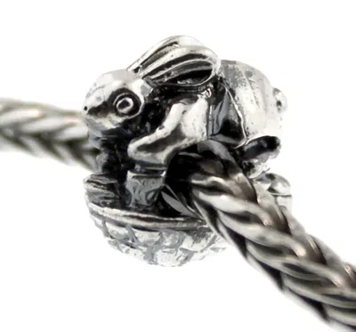 Trollbeads Women's Hare & Tortoise Beads In Silver In Metallic