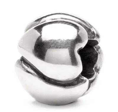 Trollbeads Women's Hearts Small Bead Charm In Silver In Metallic