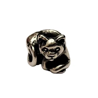Trollbeads Women's Kitten Bead In Silver In Metallic