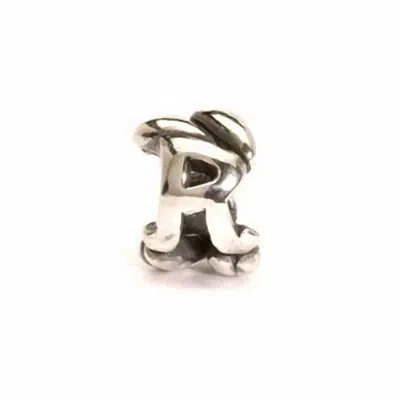 Trollbeads Women's Letter Bead R Bead In Silver In Neutral