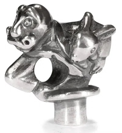 Trollbeads Women's Magician Bead Charm In Silver In Metallic