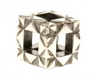 Trollbeads Women's Origami Bead In Silver In Metallic
