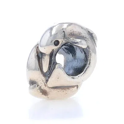 Trollbeads Women's Playing Dolfins Bead In Silver In Neutral