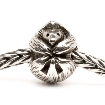 Trollbeads Women's Porcupine Bead Charm In Silver In Brown