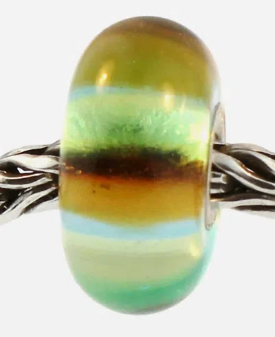 Trollbeads Women's Rainbow Glass Bead Charm In Green Multi