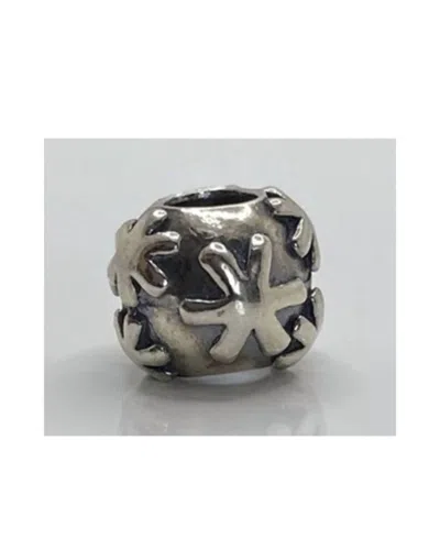 Trollbeads Women's Snow Bead In Silver In Metallic