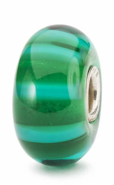 Trollbeads Women's Stripe Glass Bead Charm In Green