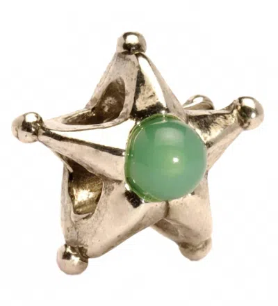Trollbeads Women's Taurus Star Bead Charm In Green/ Gold