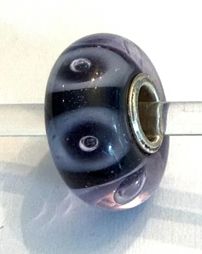 Trollbeads Women's Universal Charm Bead In Unique Dark Purple/lilac Bubble In Brown