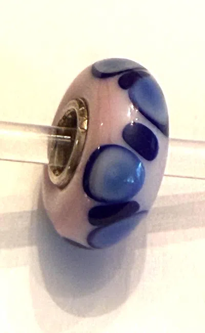 Trollbeads Women's Universal Charm Bead In Unique Pink/blue/navy Dots In Multi