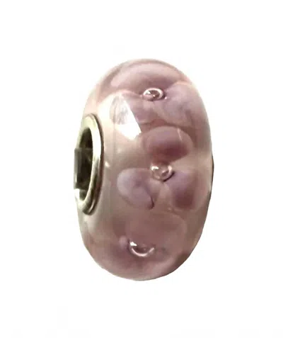 Trollbeads Women's Universal Unique Bead Charm In Bubble Flower In Burgundy