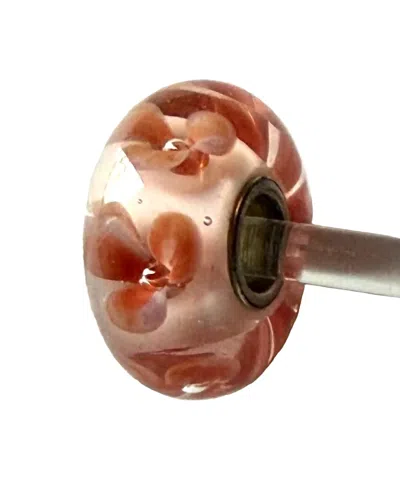 Trollbeads Women's Universal Unique Bubble Flower Bead Charm In Peach In Pink