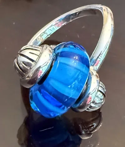 Trollbeads Women's Whimsy Ring In Silver In Blue