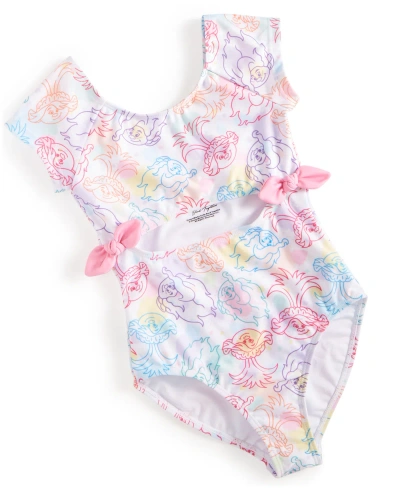 Trolls Kids' Little Girls  Printed One-piece Swimsuit In Multi