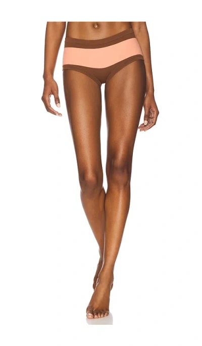 Tropic Of C Ballet Briefs In Pink & Tobacco