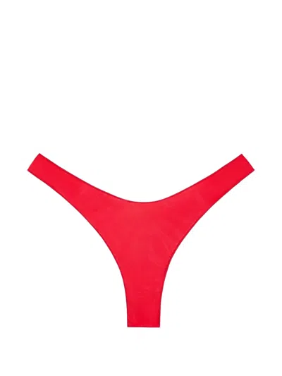 Tropic Of C Curve Low-rise Bikini Bottoms In Red