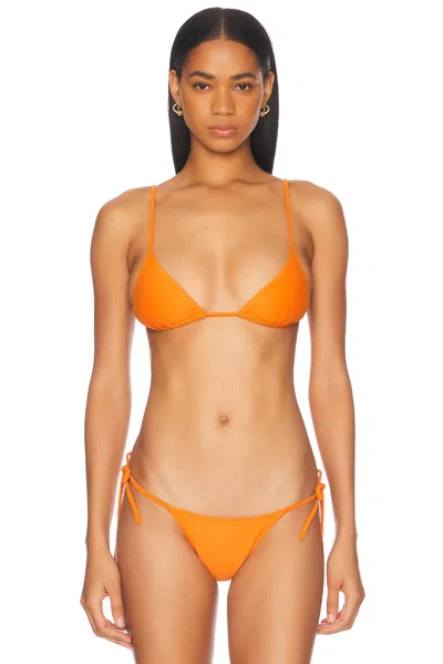 Tropic Of C Equator Bikini Top In Pumpkin
