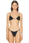 Tropic Of C Equator Superfine Bikini Top In Black