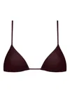 Tropic Of C Equator Triangle Bikini Top In Burgundy
