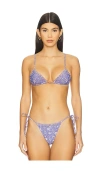 Tropic Of C Equator Triangle Bikini Top In Purple