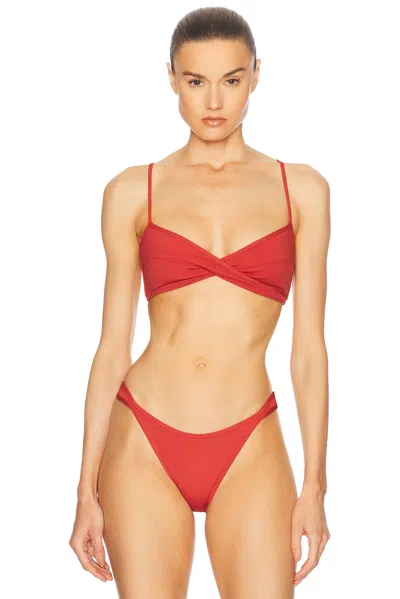Tropic Of C Infinity Bikini Top In Terracotta