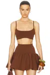 Tropic Of C Julia Top In Tobacco