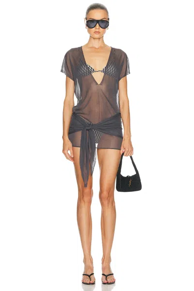 Tropic Of C Karoo Sarong Dress In Gray