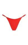 Tropic Of C Low-rise Bikini Bottoms In Red