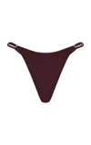 Tropic Of C Luna Bikini Bottom In Burgundy