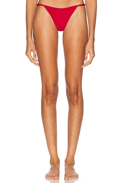 Tropic Of C Luna Bikini Bottom In Red