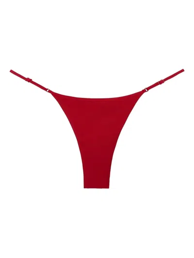 Tropic Of C Luna String Bikini Bottoms In Red