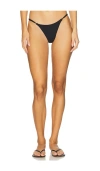 Tropic Of C Luna Superfine Bikini Bottom In Black