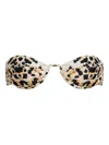 Tropic Of C Mariel Animal-print Bikini Top In Multi