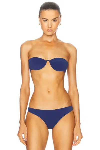 Tropic Of C Mariel Bikini Top In Indigo