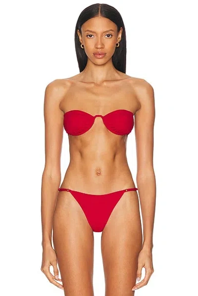 Tropic Of C Mariel Bikini Top In Red