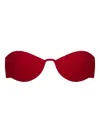 Tropic Of C Mariel Strapless Bikini Top In Red